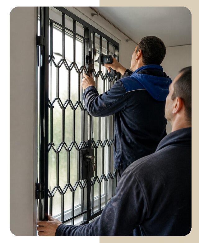 Установка распашных решеток в Богородицке цена от 6946 р. | ДвериЛегко-Бгд