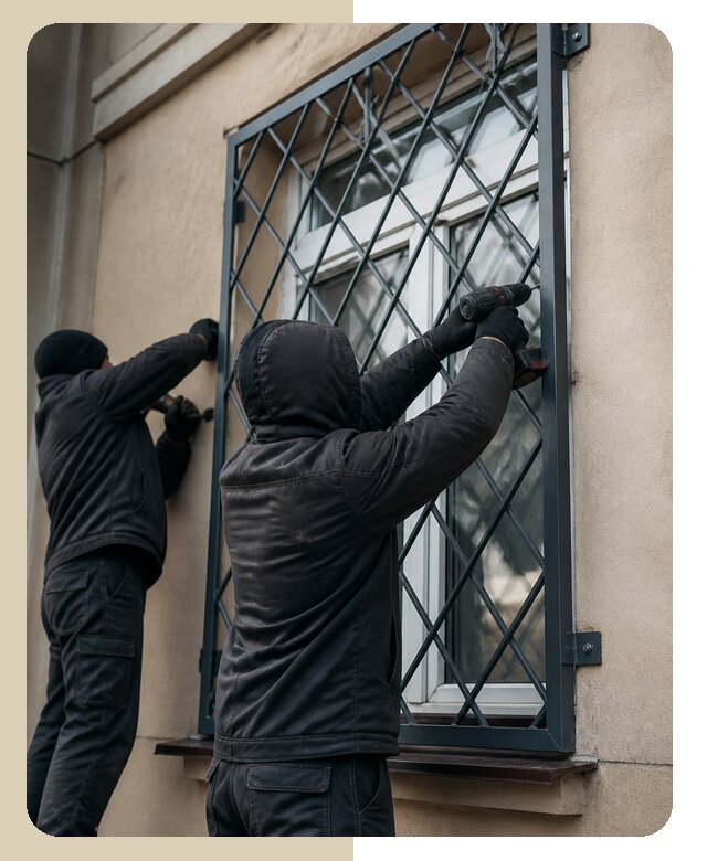 Установка антивандальных решеток на окна в Богородицке